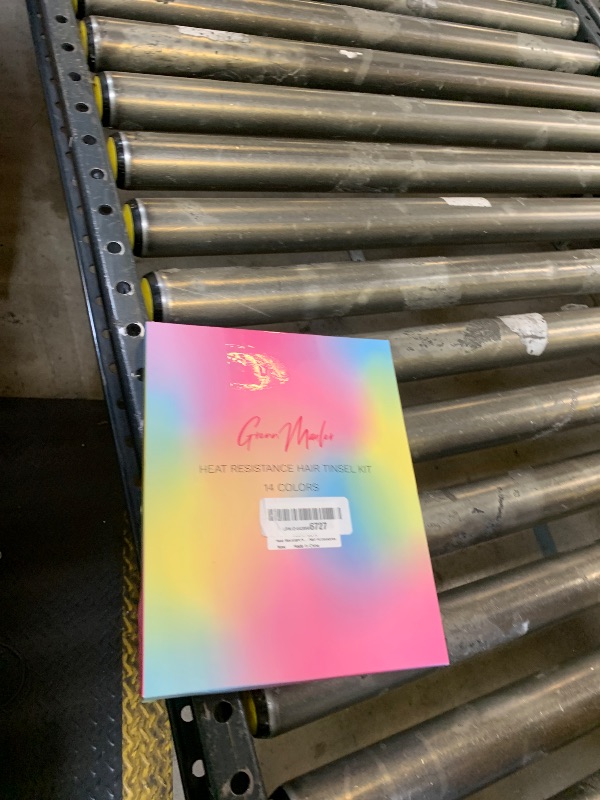 Photo 1 of Heat Resistant Hair Tinsel Kit (48 Inch, 14 Colors, 3500 strands), Tinsel Hair Extensions with Tools for Women Hair Accessories