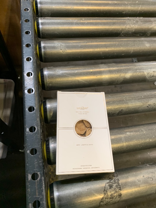 Photo 1 of UNIQOOO Wax Seal Stickers - Eucalyptus Wedding Invitation Envelope Seal Stickers, 50 Pcs Self- Adhesive Prosecco Metallic Light Gold Stickers, Perfect for Invitation, Christmas, Gift Wrapping