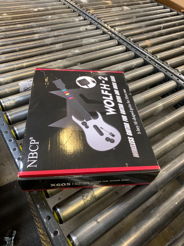 Photo 1 of NBCP Wireless Guitar Controller for Xbox Series X/S, Xbox One & PC – Compatible with Rock Band 4 and Fortnite Festival, 2.4G Connection, Guitar Strap Included – Black