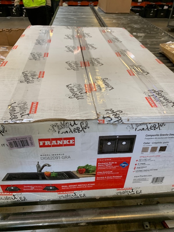 Photo 1 of FRANKE DIG62D91-GRA Sink, Large, Graphite