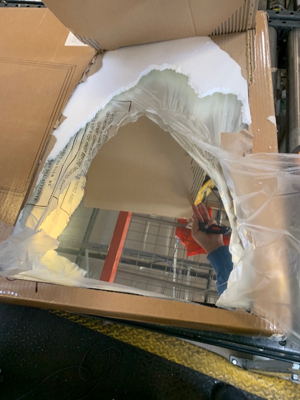 Photo 1 of *UNKNOWN SIZE* LUSABE Matte Black Framed Bathroom Mirror, Rectangular Vanity Mirror, Large Rectangle Wall Mirror, Anti-Rust, Tempered Glass, Shatter-Proof, Easy to Install Vertically or Horizontally