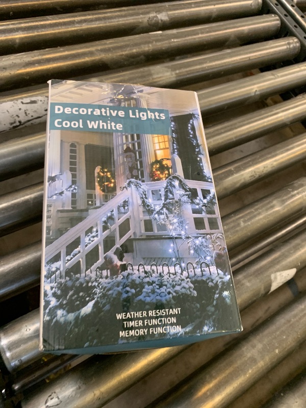 Photo 1 of 1500 LED Chrstmas Lights, 470ft Outdoor Christmas String Lights with 12 Modes, Cool White LED String Lights with Timer Dimmable Waterproof for Tree Xmas Fence Garden Wedding Party Holiday Decorations