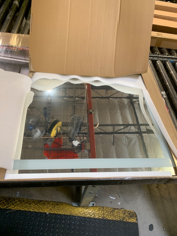 Photo 1 of ISKM 72'' x 36'' LED Mirror for Bathroom Lighted Vanity Mirror for Wall Front Lights + Backlit LED Bathroom Mirror Anti-Fog Tempered Glass ETL Listed