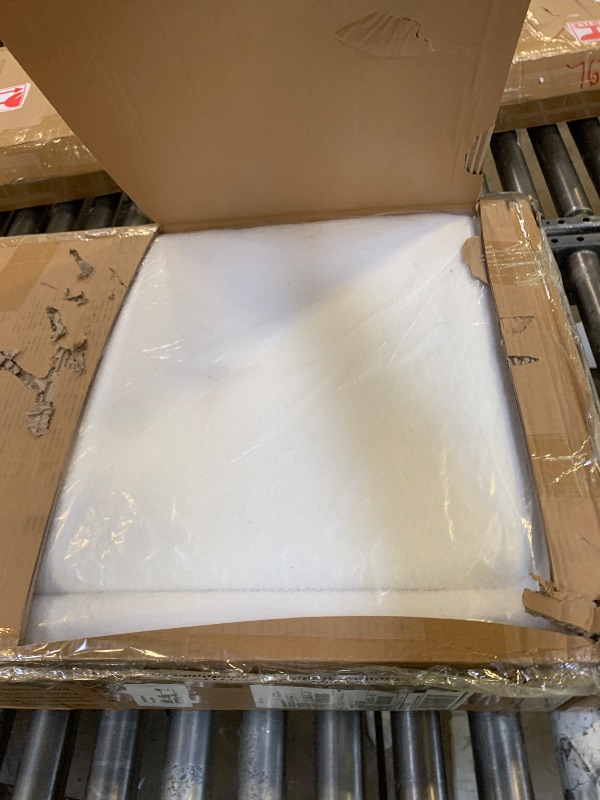 Photo 1 of viplov King Size Boucle Bed Frame, Upholstered Platform Bed Frame with Adjustable Headboard, Anti-Collision Soft Rounded Corners, No Box Spring Needed, Easy Assembly, Noise Free, White