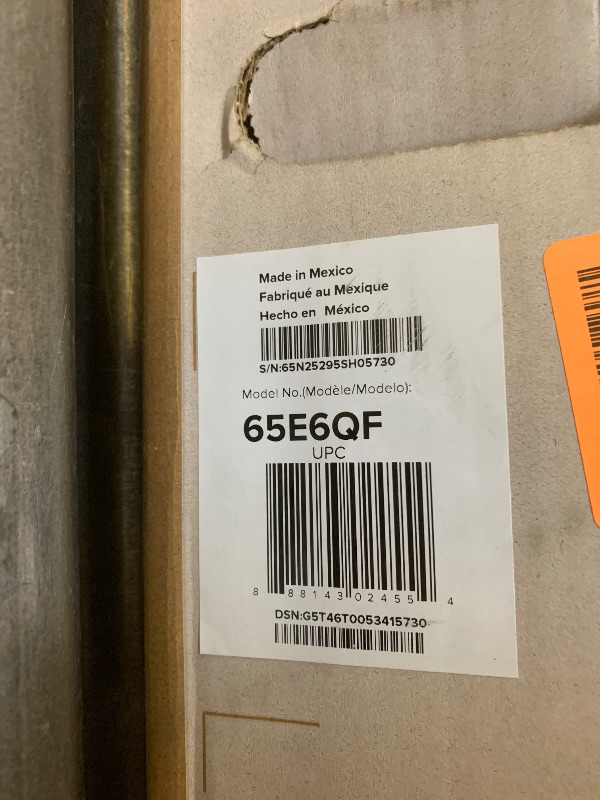 Photo 1 of *SEE CLERK NOTES* Hisense 65" E6 Cinema Series Hi-QLED 4K UHD Smart Fire TV (65E6QF, 2025 Model) -AI Light Sensor, Dolby Vision · Atmos, Voice Remote with Alexa, Motion Rate 120, HDR 10+ Adaptive, Game Mode Plus