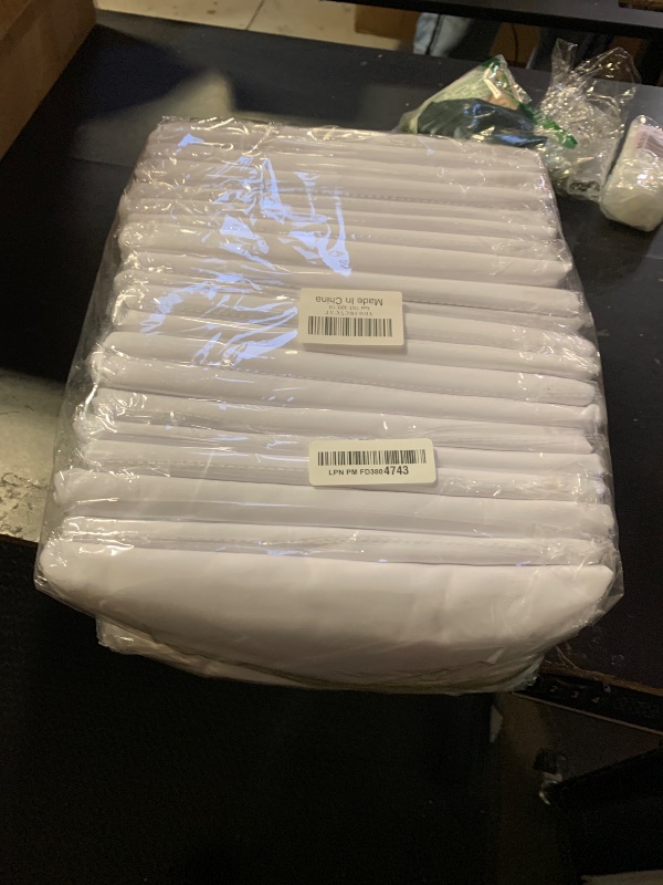 Photo 1 of 10 Pack White Table Cloth Rectangle Table Cloths for 8 Foot Rectangle Tables 60 X 126 Inch Washable Polyester Table Covers, Reusable & Wrinkle Resistant for Weddings, Parties, Events, and Everyday Use