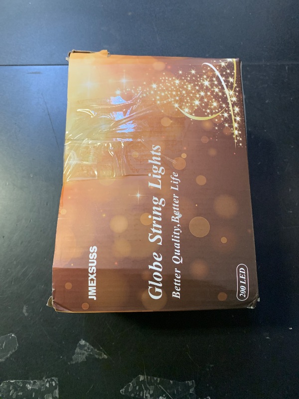 Photo 1 of 100ft Globe String Lights Indoor Outdoor Waterproof, 200 LED Christmas fairy Lights Plug in with Remote, Connectable Hanging Lights for Bedroom Classroom Camping Patio Wedding Garden Decor, Warm White