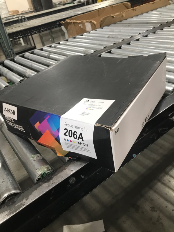 Photo 1 of 206A Toner Cartridges 4 Pack - with Chip Compatible Replacement for HP 206A 206X for Color Laserjet Pro MFP M283fdw M283cdw M283fdn M282nw Pro M255dw M255nw Ink Cartridges W2110A W2111A High Yield
