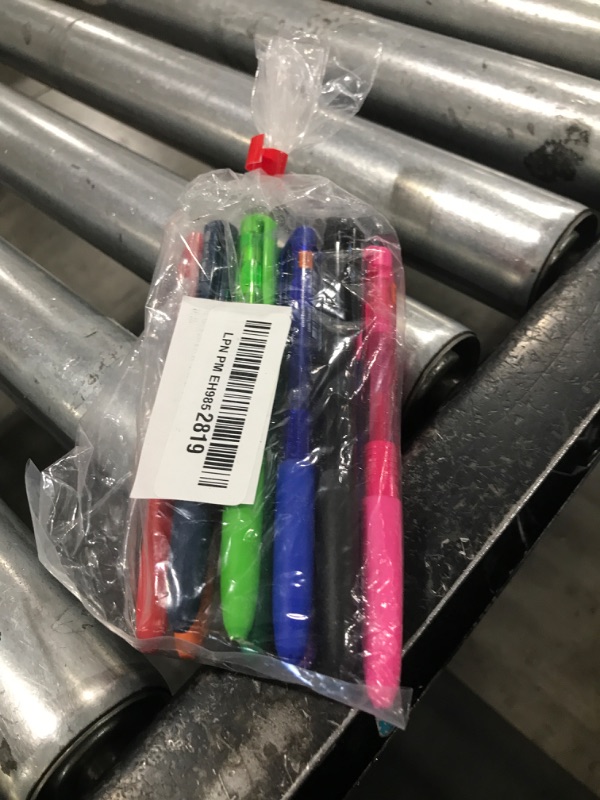 Photo 1 of Uni-ball Signo RT1 Retractable Gel Ink Pen, Ultra Micro Point 0.28mm, Rubber Grip, UMN-155-28, 10 Color Value Set