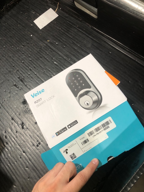 Photo 1 of Veise RZ07 Smart Lock, Fingerprint Door Lock, 7-in-1 Keyless Entry with App Control, Electronic Touchscreen Keypad Deadbolt, Biometric Smart Locks for Front Door, Satin Nickel