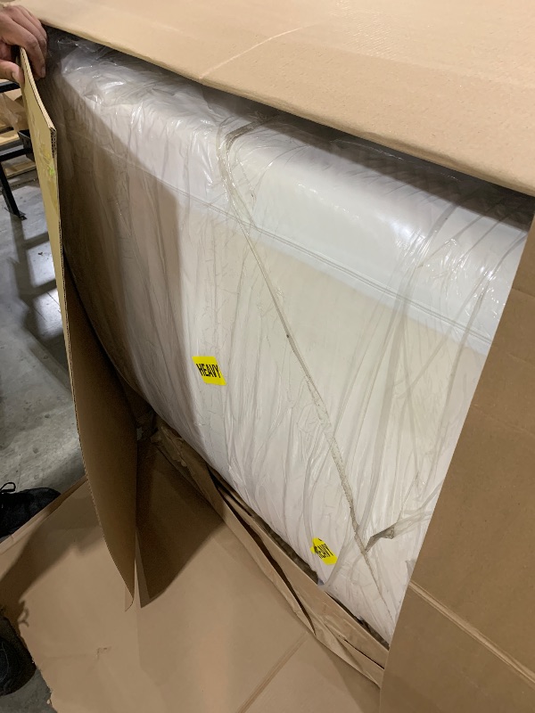 Photo 1 of NapQueen 8 Inch Queen Size Mattress, Bamboo Charcoal Memory Foam Mattress, Bed in a Box, White