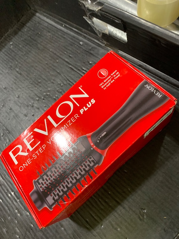 Photo 1 of REVLON One Step Volumizer PLUS Hair Dryer and Styler | More Volume, Less Damage, and More Styling Control for Easy and Fast Salon-Style Blowouts, Plus Travel Friendly (Black)