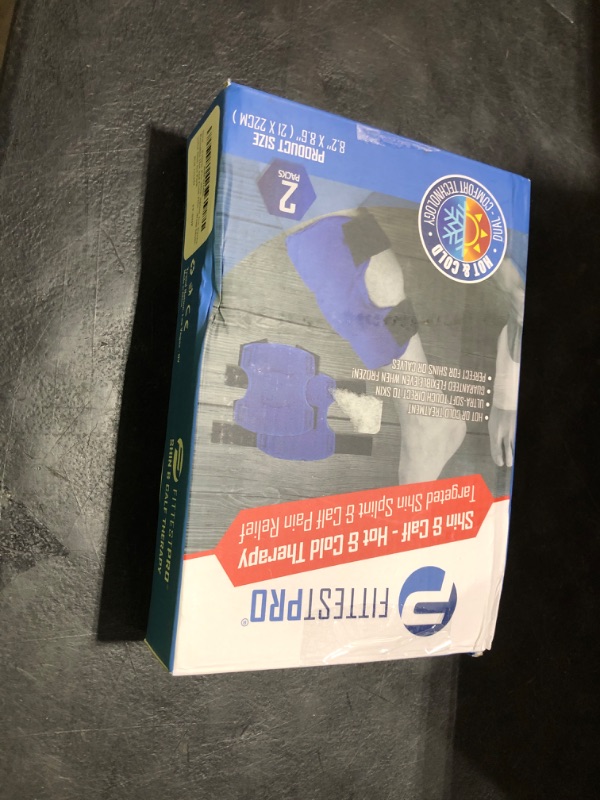 Photo 1 of Shin Splint Ice Packs, HSA and FSA Eligible Reusable Hot and Cold Therapy Wrap | Leg or Calf Pain Relief | Advanced Soft Gel Technology | Freezable and Microwavable | Running Injuries & Recovery