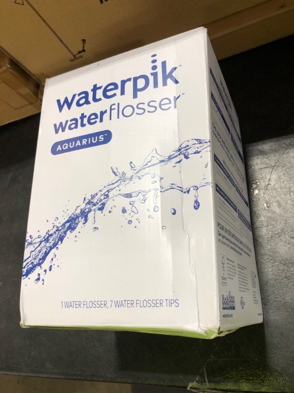 Photo 1 of Waterpik Aquarius Water Flosser For Teeth Cleaning, Gums, Braces, Dental Care, Electric Power With 10 Settings, 7 Tips For Multiple Users And Needs, ADA Accepted, White WP-660, Packaging May Vary
