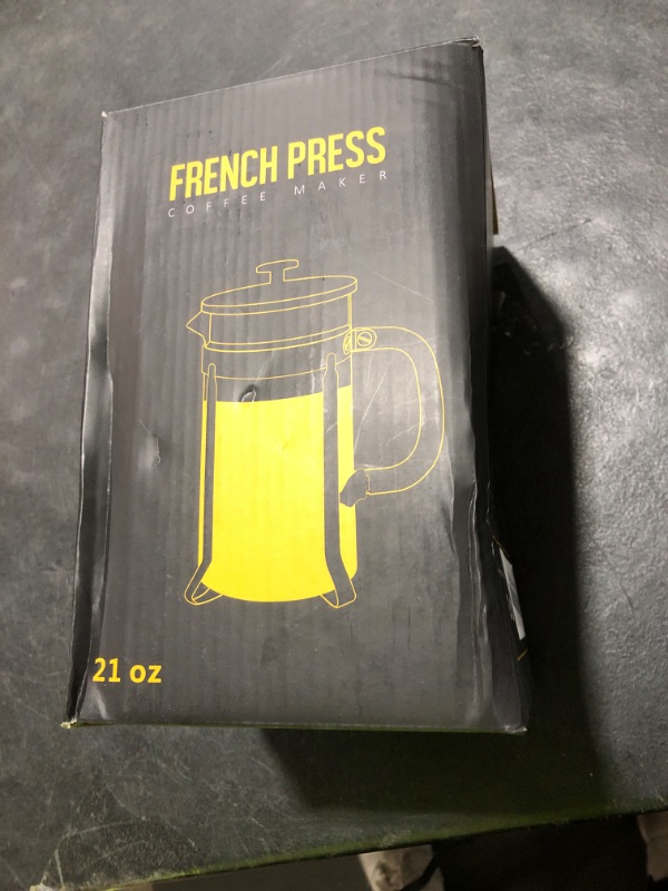 Photo 1 of YMMIND French Press Coffee Maker 304 Stainless Steel Coffee Press,with 4 Filters System, Heat Resistant Thickness Borosilicate French Press Glass, BPA-Free Brewed Tea Pot Coffee Plunger(Copper 12oz)