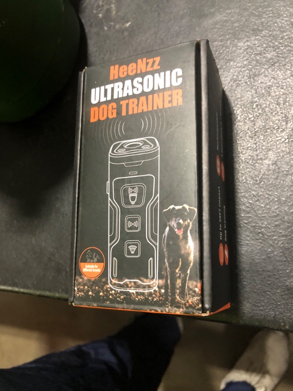 Photo 1 of Dog Bark Deterrent Devices for Own or Neighbor's Dog Ultrasonic Dog Training Device Safe & Effective Portable Anti Barking Device for Dogs Indoor Outdoor Use Orange