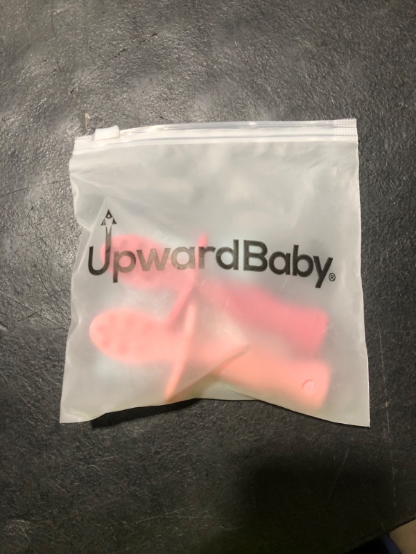 Photo 1 of Upward Baby Spoons Self Feeding 6+ Months - 3 Pack, Chewable Toddler Utensils with Anti Choke Barrier, Baby Feeding Essentials, Baby Spoons 4 months, Silicone Baby Spoons, Pink