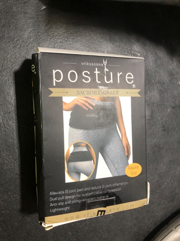 Photo 1 of Vriksasana Posture Sacroiliac Hip Belt for Women and Men That Alleviates Sciatic, Pelvic, Lower Back, Leg and Sacral Nerve Pain Caused by Si Joint Dysfunction| Trochanter Brace (Regular, Black)