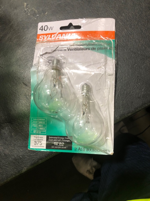 Photo 1 of Syl Celing Fan Bulb 40w Size 2ct Syl Celing Fan Bulb 40w 2ct