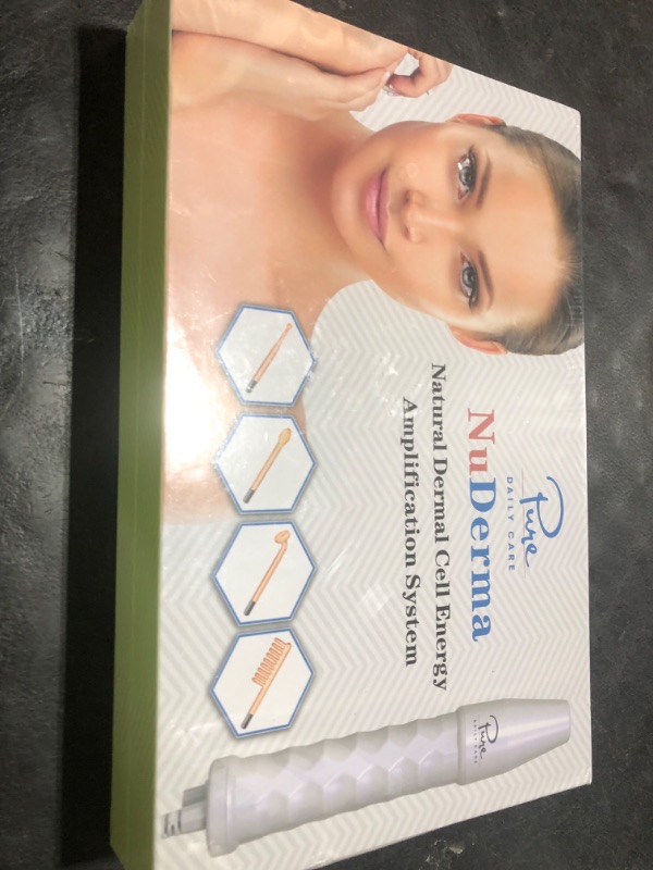 Photo 1 of Pure Daily Care NuDerma Handheld Skin Therapy Wand Machine w/Neon – Anti-Aging - Skin Tightening - Wrinkle Reducing - Dark Circles – Clarifying - Hair & Scalp Stimulator