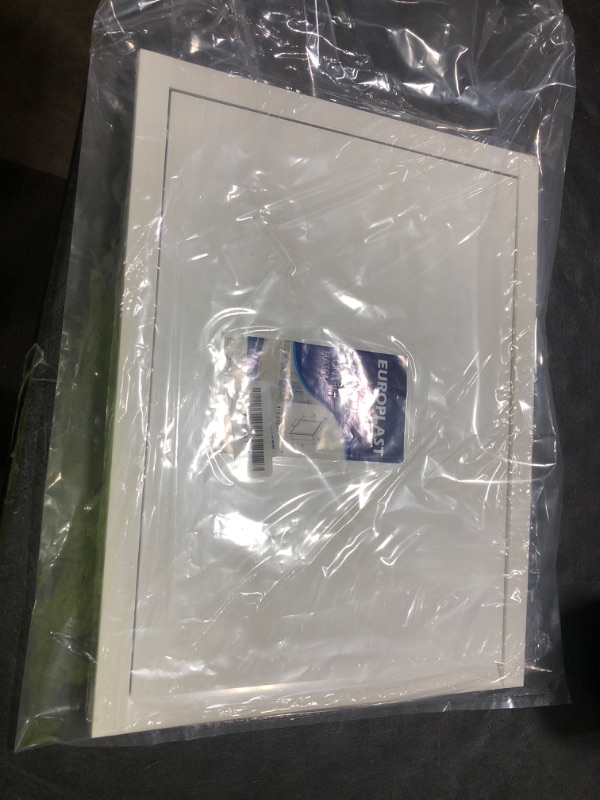 Photo 1 of 16" x 12" White Plastic Access Panel Opening Flap Cover Plate - Plumbing, Electricity, Alarm Wall Access Panel for Drywall - Box Door Lock - Door Latch - Size/Color (16 x 12, White)