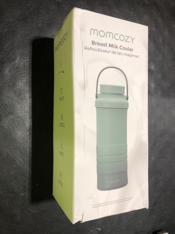 Photo 1 of Momcozy 22oz Portable Breast Milk Cooler for Outdoor, Life Saver with 360° Total Cooling for 24 Hours, Larger Capacity Travel Breastmilk Chiller with 2pcs Baby Bottles for Breastmilk Storage, Green