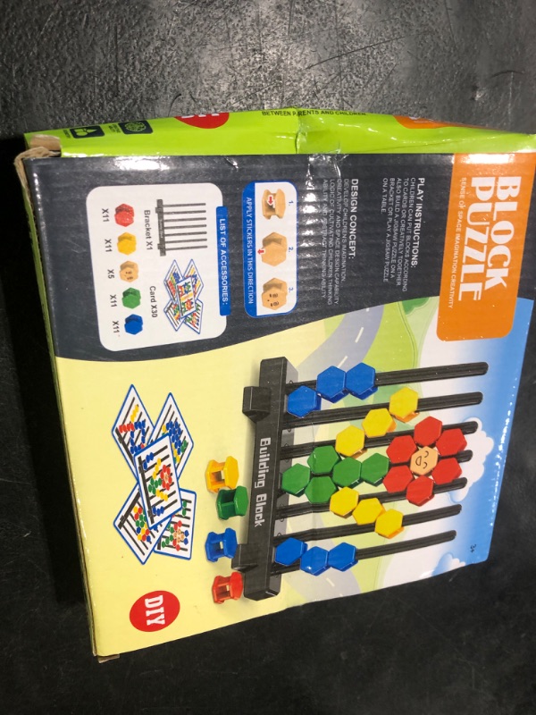 Photo 1 of 3D Hexagon Building Blocks Puzzle Board Games for Kid Adult Educational Toys Brain Teaser Puzzles Challenge Geometry Logic IQ Games STEM for 3 Years Boys Girls