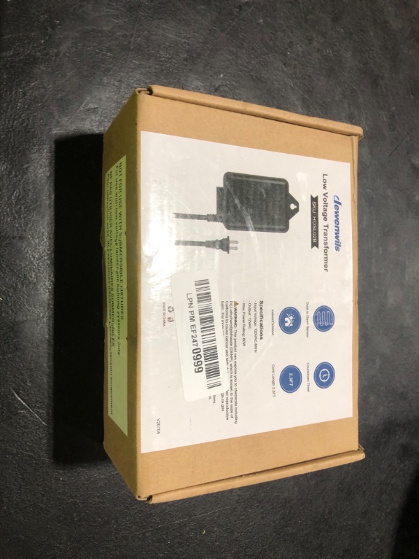 Photo 1 of DEWENWILS 60W Low Voltage Landscape Transformer with Photocell Sensor, Low Voltage Transformer 120V AC to 12V AC, Landscape Lighting Transformer for Outdoor Lights, Garden Lights, Spotlight, UL Listed