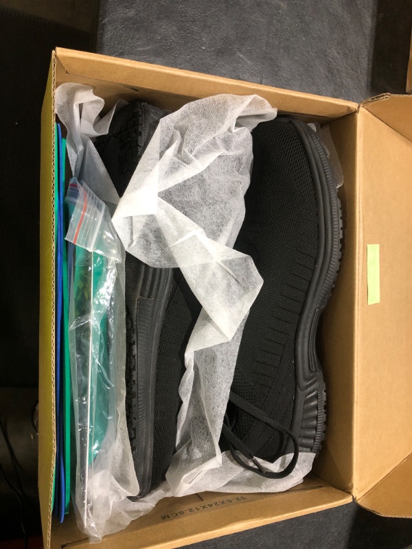 Photo 1 of Orthofeet Men's Orthopedic Black Knit Yari Hands-Free Sneakers, Size 11