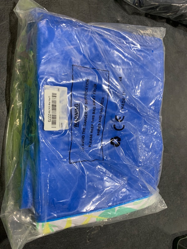 Photo 1 of Ocestar Inflatable Pool Float Mat, 72" X 60" Giant Pool Floats Adult Size with Headrest Lake Float Raft Water Lounger, Oversized Floating for Swimming Pool Tanning Pool for Summer Beach (Blue)