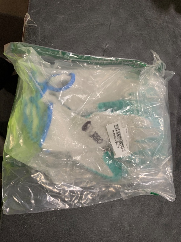 Photo 1 of Sureio 3 Pairs Donning Gloves for Compression Stockings Gloves for Donning Gripping Compression Wear(Green, White)