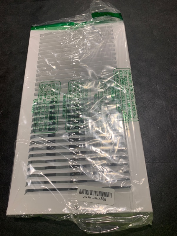 Photo 1 of 16 x 8 Inch [Duct Opening] Air Vent Covers for Wall or Ceiling - High Airflow 2 Way Steel Ventilation - Adjustable Wall/Ceiling Register, 17-3/4 Inch x 9-3/4 Inch [Overall Dimensions]