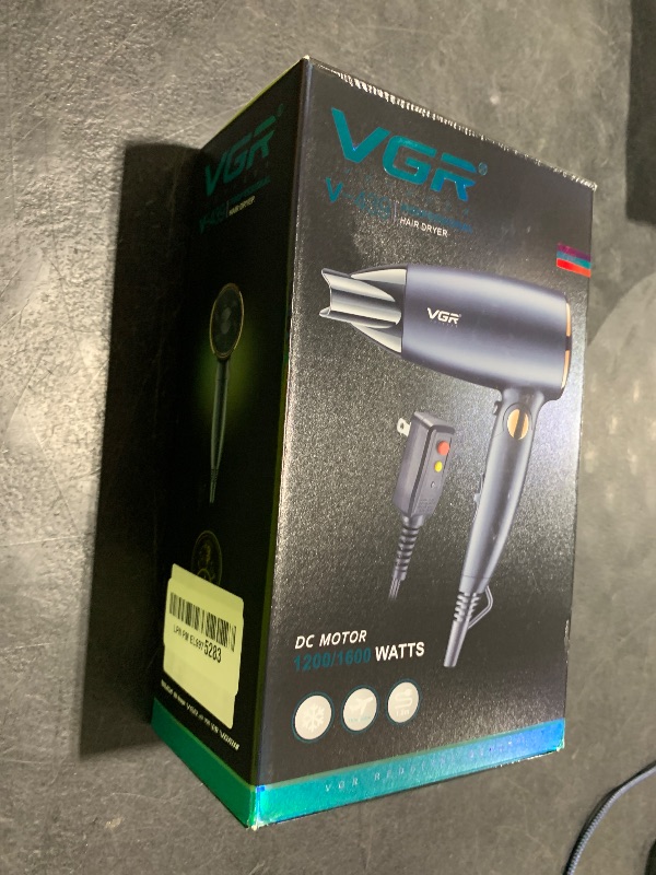 Photo 1 of VGR Dual Voltage(100~250V) Travel Hair Dryer with European Plug Adapter for International Travel, Portable Hair Dryer with Concentrator Nozzles