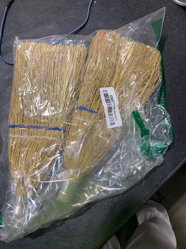 Photo 1 of Suclain 2 Pcs 12 Inch Corn Whisk Broom Mini Corn Halloween Short Handle Hand Broom with Metal Hanger for Multi Surface Sweeping Small Hand Brush for Outdoor Car Porch Debris Dust Dirt