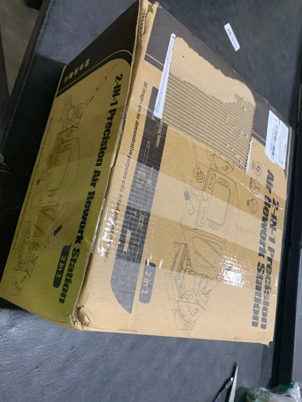 Photo 1 of YIHUA 992D-II 2-IN-1 Precision Soldering Kit with Hot Air Pencil and C210 Soldering Iron, Precision Soldering Station with Dynamic LCD Display, Low-Wear Mode, 3 Preset Channels, 8 Hot Air Nozzles