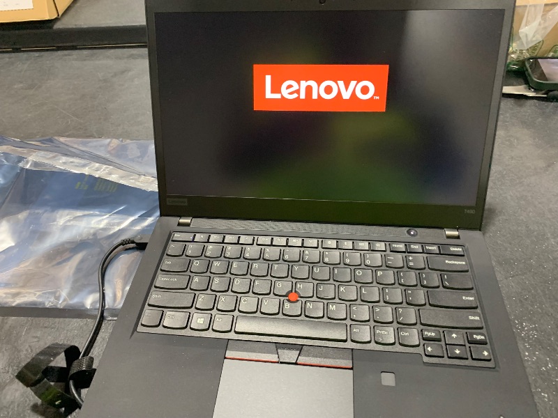 Photo 1 of Lenovo ThinkPad T490 20N20032US 14 inches Notebook- 1920 X 1080 - Core i5 I5-8265U - 8 GB RAM - 256 GB SSD - Black - Win10 Pro 64-bit (Renewed)