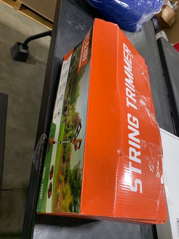 Photo 1 of VARSK 20V String Trimmer Cordless, 12 Inch 2 in 1 Trimmer and Edger, Automatic Line Feed, Includes 2 X 2.0Ah Batteries/1 X Fast Charger/6 X Spare Spools, for Lawn, Garden, etc