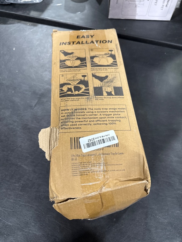 Photo 1 of 2 Pack Mole Traps,Galvanized Steel Scissor Trap,Reusable Mole Trap Killer,Easy Set Mole Eliminator Trap for Lawns