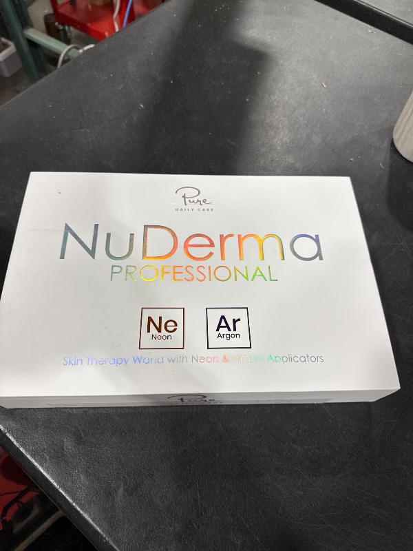 Photo 1 of NuDerma Professional Skin Therapy Wand - Portable Skin Therapy Machine with 6 Neon & Argon Wands – Boost Your Skin – Clear Firm & Tighten