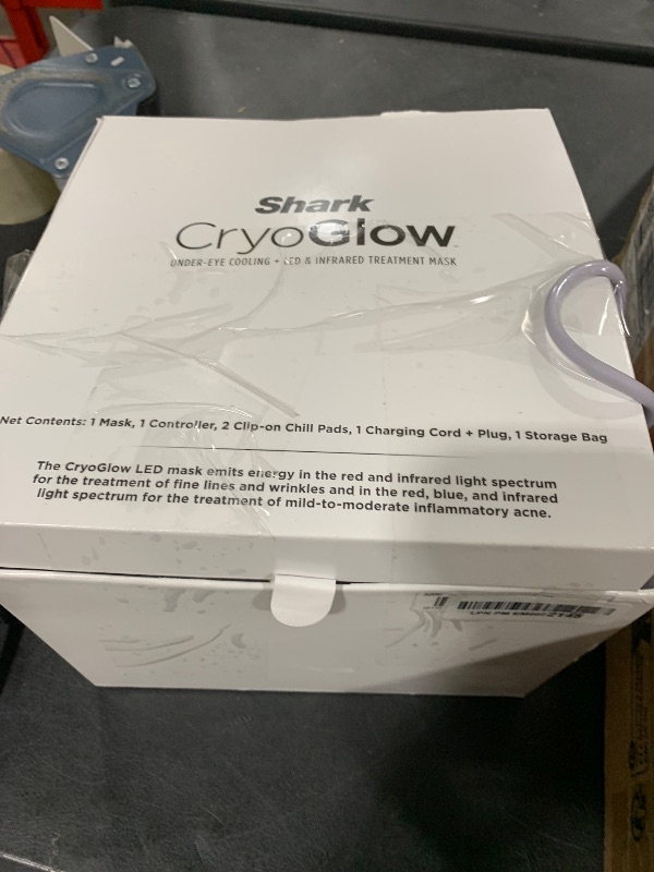 Photo 1 of Shark CryoGlow LED Face Mask (FSA/HSA Eligible*) with Under-Eye Cooling, Anti-Ageing & Blemish Repair, Red & Blue LED, Infrared Light Therapy, USB-C, Remote Control, Storage Bag, Lilac Chill, FW312PL