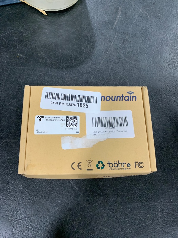 Photo 1 of commountain 3.5mm Listen Only Earpiece Compatible with Speaker Mic, Acoustic Tube Receive Only Headset with 3 Earmolds, for Police Security and Law Enforcement Use