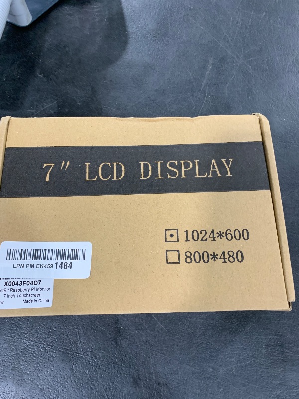 Photo 1 of iPistBit 7 Inch LCD Touch Screen, 1024x600 IPS Display with Stand, HDMI Portable Monitor for Raspberry Pi 5/4B/3B+/3B/B+/Zero/400, BB Black, Windows 10 8 7, Free Driver