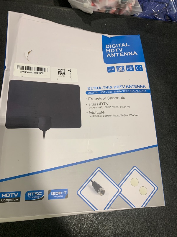 Photo 1 of TV Antenna Indoor Antenna for Smart TV for Long Range Reception and All Smart TVs HD Digital Antenna with Amplifier Signal Booster for Local Channels Supports 4K 1080p-18 ft Coax Cable/AC Adapter