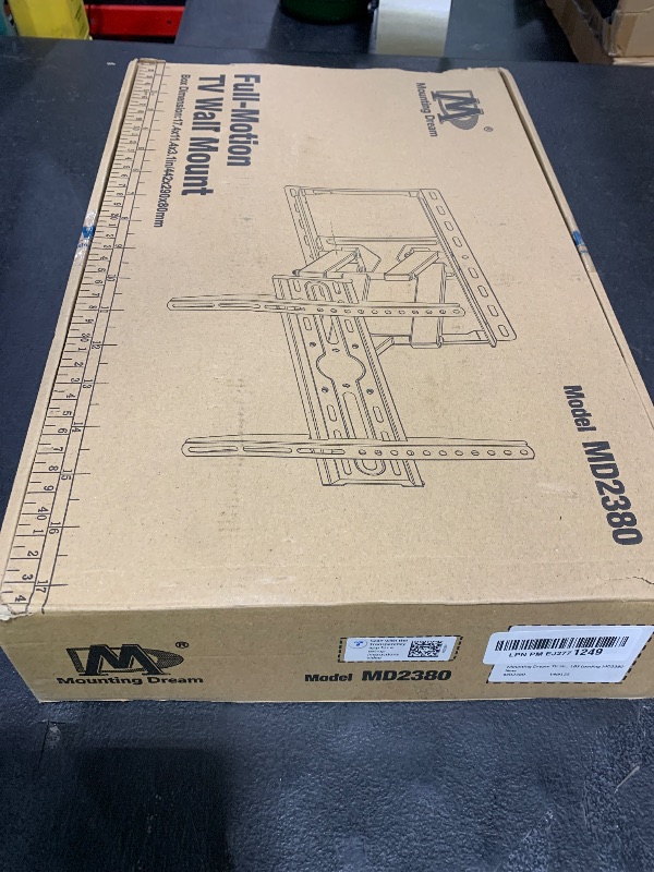 Photo 1 of Mounting Dream TV Wall Mount for 32-65 Inch Television,Mount with Swivel and Tilt, Full Motion Bracket with Articulating Dual Arms, Fits 16inch Studs, Max VESA 400X400 mm, 99lbs, MD2380