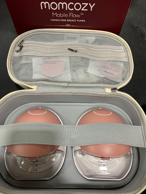 Photo 1 of Momcozy Breast Pump Hospital-Grade, Hands Free Breast Pump App with Leak-Proof DoubleFit Flange, Personalized Multi-Modes & 15 Levels, 2 Count