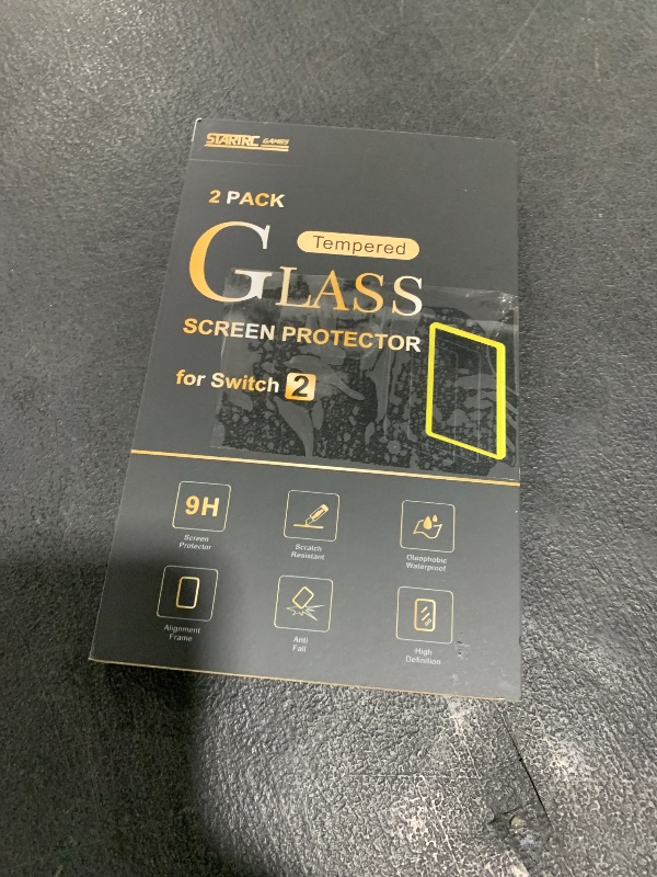 Photo 1 of 2 Pack Screen Protector for Nintendo Switch 2?2025?Transparent HD Clear Anti Blue Light Screen Protector with Alignment Frame Anti-Scratch Screen Cover for Nintendo Switch2, 0.3mm Thickness/Bubble Free/Ultra Clear/9H Hardness