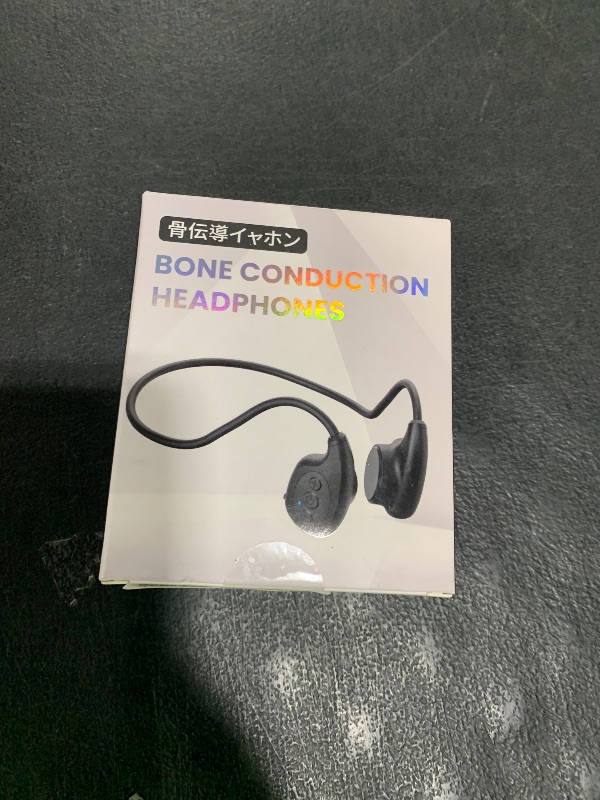 Photo 1 of Bone Conduction Headphones, Bluetooth 5.4 Open Ear Wireless Headset, 12Hr Playtime, Waterproof Earphones for Sports, Running, Hiking, Cycling, with Earplugs