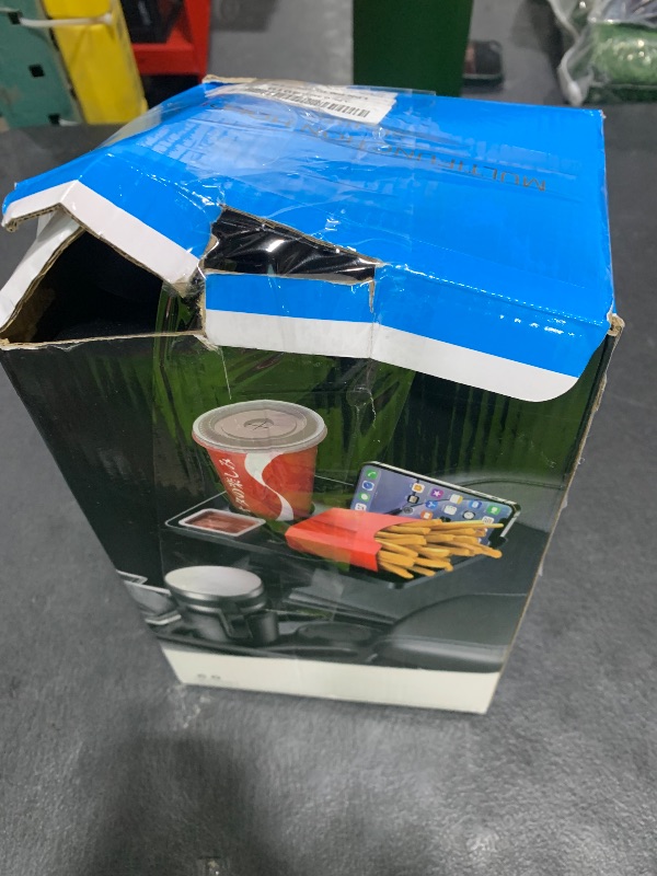 Photo 1 of This Hill Cup Holder Tray for Car, 2 in 1 Detachable Car Food Table Tray with Solid Base & Phone Slot,Car Cup Holder Expander with 360°Rotation Tray for Travel Road Essentials