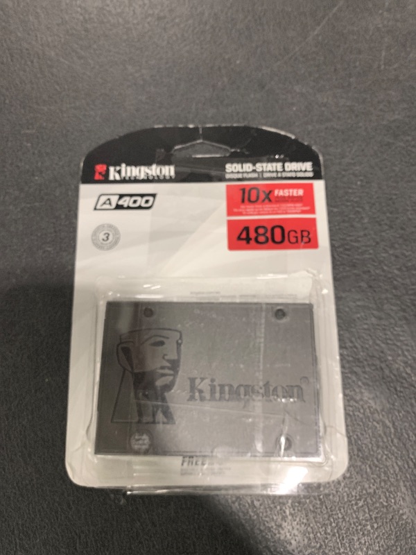 Photo 1 of Kingston 480GB A400 SATA 3 2.5" Internal SSD SA400S37/480G - HDD Replacement for Increase Performance