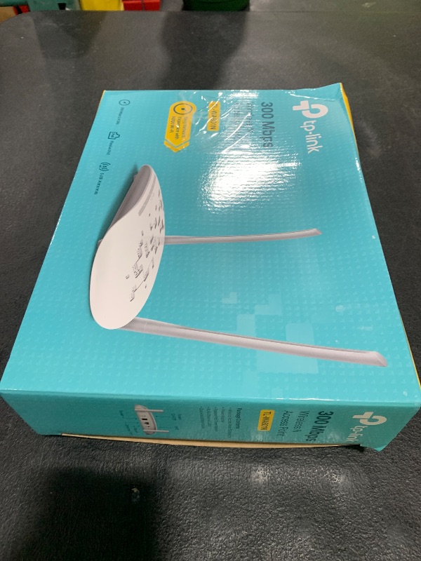 Photo 1 of TP-Link WiFi Access Point TL-WA801N, 2.4Ghz 300Mbps, Supports Multi-SSID/Client/Bridge/Range Extender, 2 Fixed Antennas, Passive PoE Injector Included